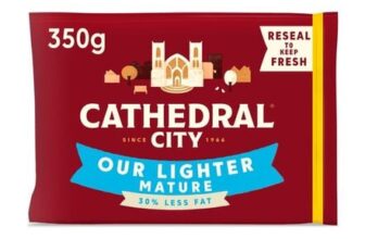 Cathedral City Lighter Mature Cheddar Cheese 350g