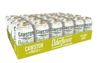 Cawston Press Elderflower Lemonade Fizzy Drink Blended with Sparkling