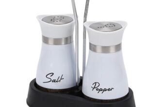 Cejenwe Salt and Pepper Cruet Set White