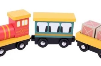 Chad Valley Wooden toy Train play set – free click and collect