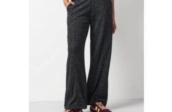Charcoal Compact Wide Leg Co-Ord Trousers