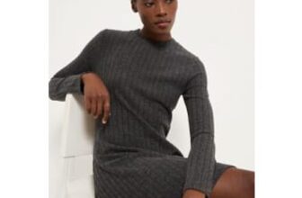 Charcoal Mini Skater Dress