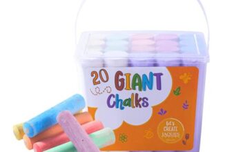 Childrens Art Chalks – Giant Chalks Outdoor Arts and Crafts (1 Years)