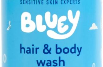 Childs Farm Kids Bluey Hair & Body Wash, Bluey-Berry Tear-free, Gently Cleanses Suitable for Dry, Sensitive Skin, 250ml