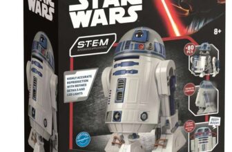 Clementoni R2-D2 Robot Star Wars Inspired Buildable Robot with LED Lights, Sounds, and Coding App