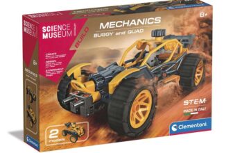 Clementoni- Science Museum Mechanics: Buggy & Quad Building Set – Educational STEM Toys for Kids (8 years)