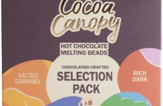 Cocoa Canopy – Hot Chocolate Melting Beads – 8 single- serve Sachets (4 blends) – 240g x 1