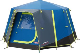 Coleman Tent Octago, 3 Man Tent Ideal for Camping in the Garden, Dome Tent, Waterproof 3 Person Camping Tent with Sewn-in Groundsheet
