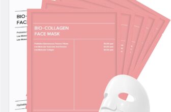 Collagen Hydrogel Mask, Overnight Hydrating, Real Deep, Glass Skin, Pore Minimizing, Elasticity Improvement, Pack of 5 (34g x 5)