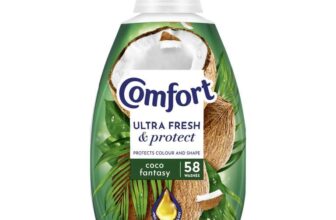 Comfort Ultra Fresh & Protect Coco Fantasy Fabric Conditioner softener 58 washes (870 ml)
