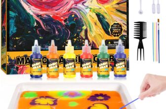Coodoo Water Marbling Paint for Kids – Arts and Crafts for Girls & Boys Crafts Kits Ideal Gifts for Kids Age 6 8-12