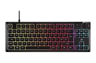 Corsair K55 CORE TKL RGB Wired Gaming Keyboard – Black