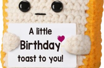 Crochet Toast Birthday Gift, Funny Positive Crochet Toast, Handmade Birthday Gifts For Women Emotional Support Funny Cute Keepsake for Women, Men