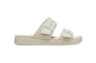Crocs Brooklyn Buckle Low Sandal in White
