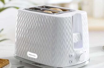 DAEWOO Argyle 2 Slice Toaster, Wide Slots (Grey/White/Black/Ruby Red)/ DAEWOO A Cascade Jug Kettle, 1.7L, Textured, Various colors- W/Code