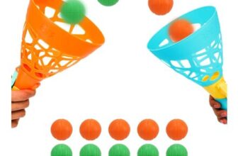 DEAL STACK – Pop and Catch Ball Game: 10 Balls, 2 Baskets