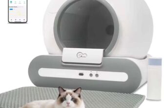 DOEL 65L Self-Cleaning Cat Litter Box App Control, ONLY Supports 2.4G with code – UK stock – TOPSNS Store