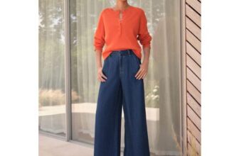 Dark Blue N. Premium Palazzo Wide Leg Jeans