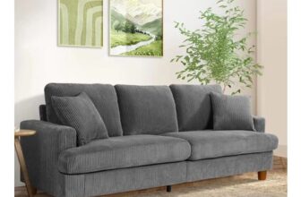 Deep 3 Seat Sofa, 220cm mid Century Modern Couches