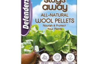 Defenders All-Natural Slugs Away Wool Pellets 1 Litre, Slug Deterrent, Protect Gardens and Plants From Slugs and Snails, Grey