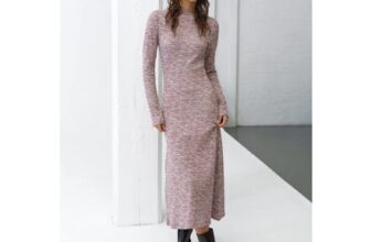 Deja Jersey Space Dye Ribbed Dress