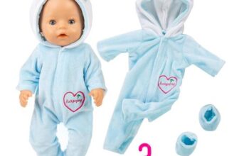 Doll Clothes for 13-18 Inch Dolls: Jumpsuit, Top Hat, Socks