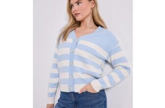 Dorothy Perkins Stripe v Neck Knit Cardigan