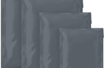 Double Dragon 60 Mixed Size Self-Seal Mailer Bags Tamper-Proof Plastic Packaging for Mailing, Postage, Shipping & Delivery Grey (4 Sizes Small to Large 15 Each)