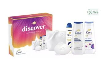 Dove Discover Beauty Favourites Selection Gift Set Incl a Toiletry Bag