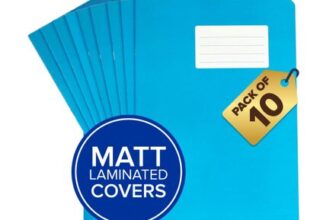 Durabook A4 5mm Squared Margin Blue Exercise Books Pack 10