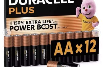 Duracell Plus Alkaline AA Batteries – Pack of 12