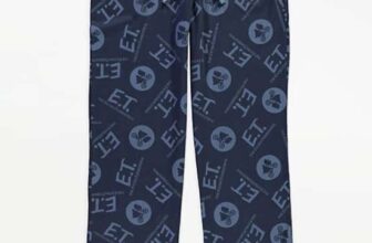 E.T. Extra Terrestrial Navy Black Lounge Bottoms , Sizes XS-XL Free C&C