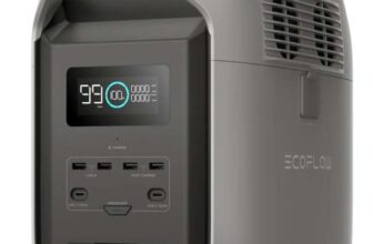 ECOFLOW DELTA 3 1500 Portable Power Station, 1.5 Hr Full Recharge, 1800W (3600W Surge) With Code