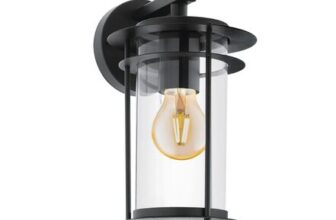 EGLO Valdeo Exterior Wall Light – Black