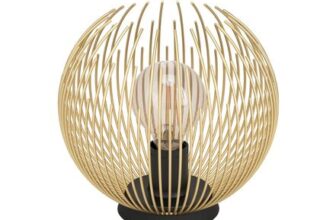 EGLO Venezuela Table Lamp Sphere – Gold & Black