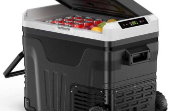 EUHOMY 50L Car Fridge,12V Refrigerator -2020,Camping Fridge 12/24V DC, 220-240V AC with APP control