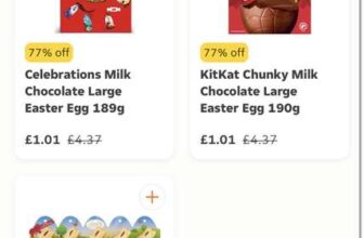 Easter Egg 189-190g Kitkat and Celebrations and mini lindt bunny Asda Honely just eat (National as i have seen in multiple areas)
