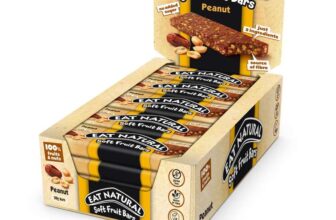 Eat Natural Soft Fruit Bars – Peanuts & Dates 30g x 15