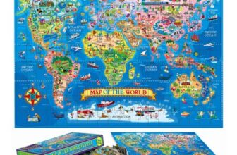 Educational & Learning World Map Jigsaw Puzzle, Geography