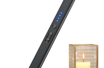 Electric Flameless Arc Lighter USB-C Rechargeable With Charging Cable – Safety Lock & Auto Cut-off, Sold by Lcfun – FBA