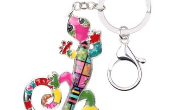 Enamel Cute Lizard Gecko Keychain