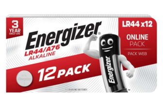 Energizer LR44 Batteries (12 Pack) – A76 Button Cell Battery – 1.5V