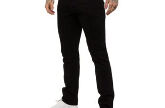 Enzo Straight Leg Stretch Denim Jeans
