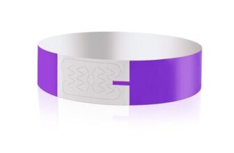 Event Wristbands, 100pcs Paper like Bracelets, Purple, Orange or Yellow