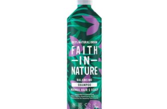 Faith In Nature – Natural Shampoo Aluminium Bottle – Vegan & Cruelty Free, No SLS or Parabens – 500ml, Lavender & Geranium