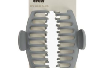 Feel Good Crew Hair Claw Clip 2pk – Grey