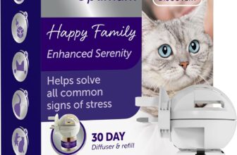 Feliway Optimum 30 Day Cat Calming Odourless Plug-In Pheromone Diffuser Starter Kit, 48ml – Helps Solve Signs of Stress in Cats and Kittens, Veterinary Recommended, Drug-Free, Clinically Proven