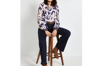 Floral Print Button through Top