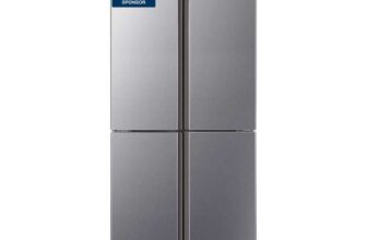 Fridgemaster MQ79394ES Freestanding American 4 Door Fridge Freezer