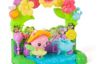 Gabbys Dollhouse: The Movie, Queen Kitty Fairys Garden Balcony, with Toy Figure & Dolls house Accessories